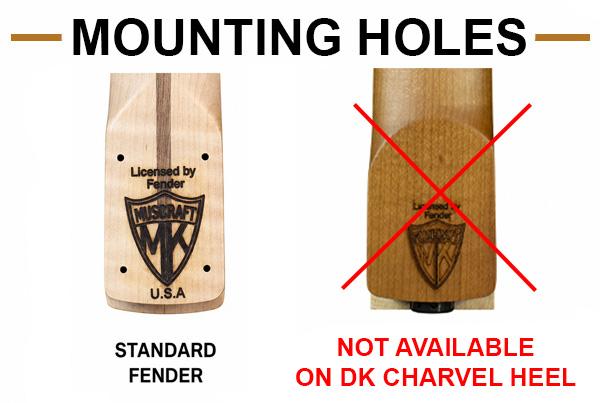 Charvel Mounting Holes Example